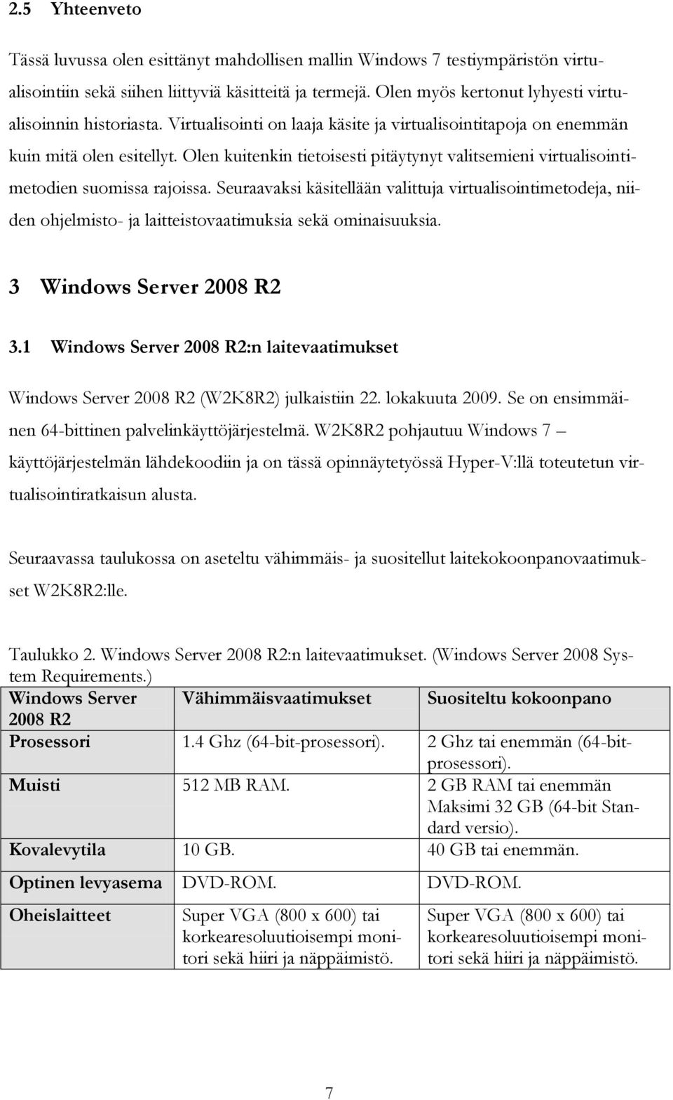 Olen kuitenkin tietoisesti pitäytynyt valitsemieni virtualisointimetodien suomissa rajoissa.