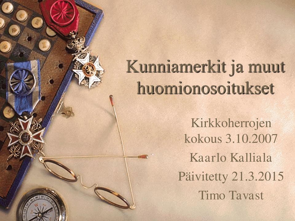 Kirkkoherrojen kokous 3.10.