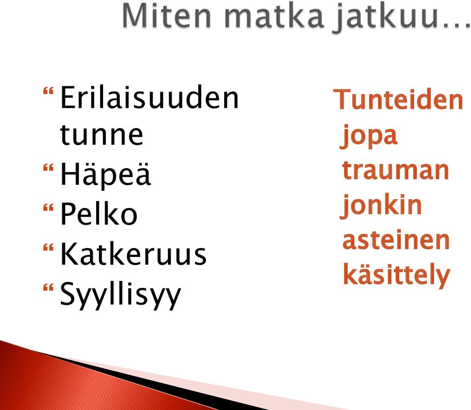 Syyllisyy Tunteiden jopa