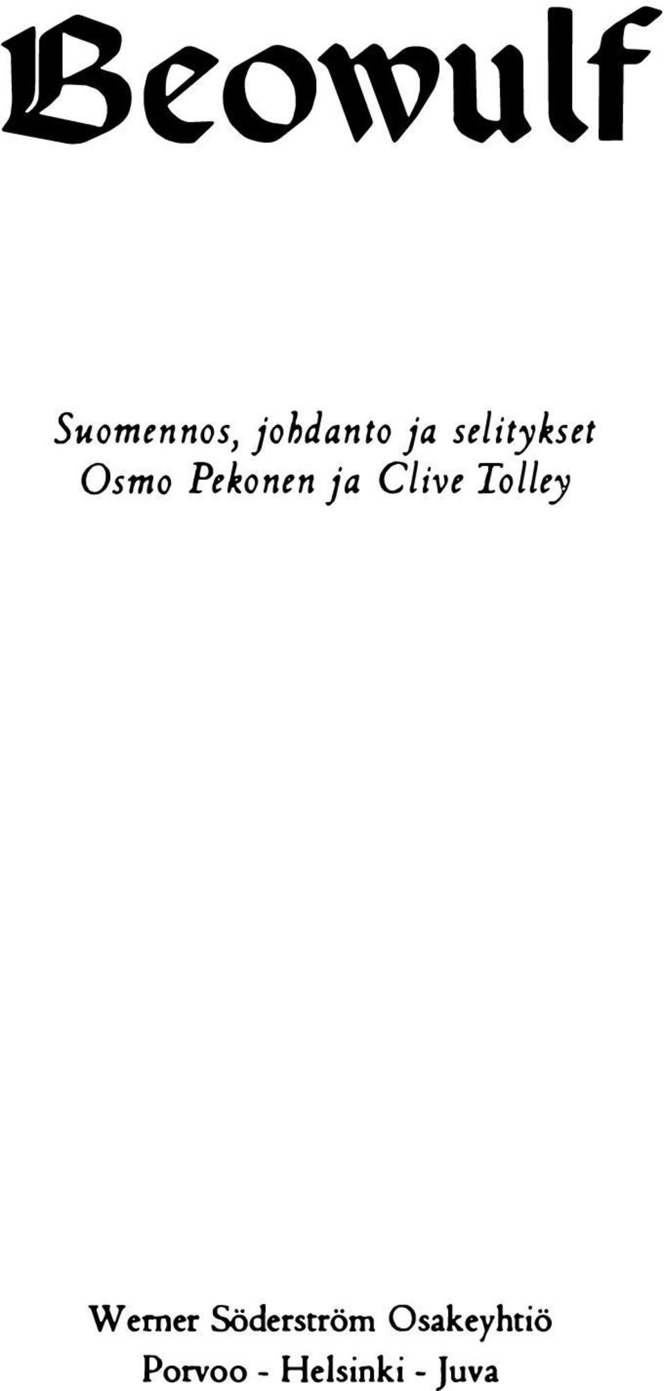 Clive Tolley Werner Söderström