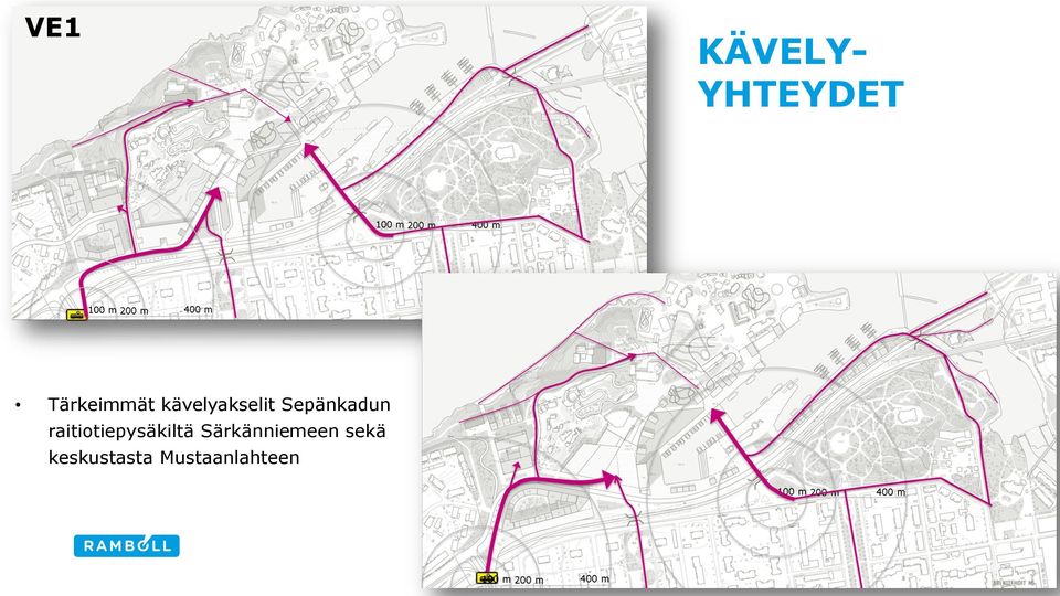 Sepänkadun raitiotiepysäkiltä