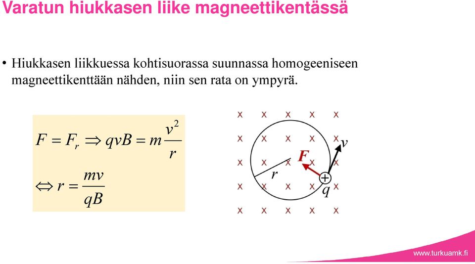 homogeeniseen magneettikenttään nähden, niin