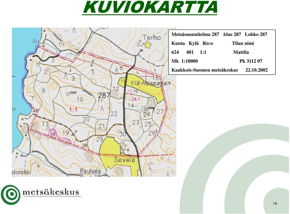 624 401 1:1 Mattila Mk 1:10000 Pk 3112