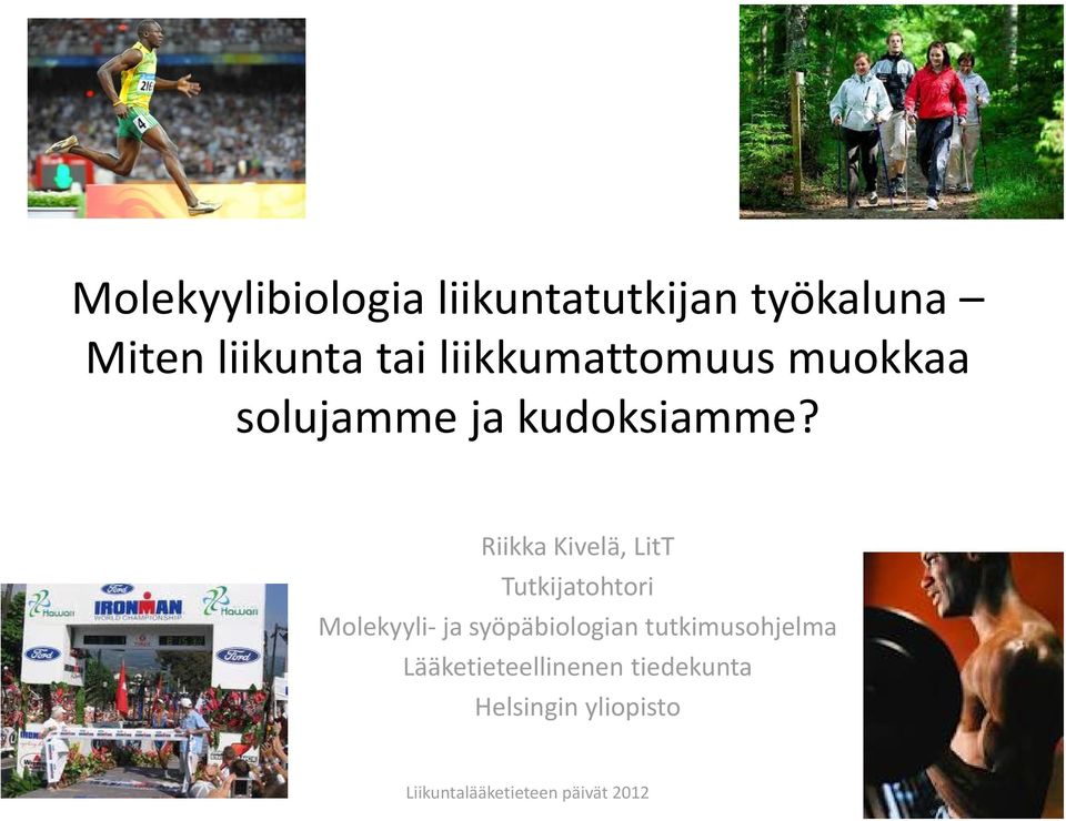 Riikka Kivelä, LitT Tutkijatohtori Molekyyli ja