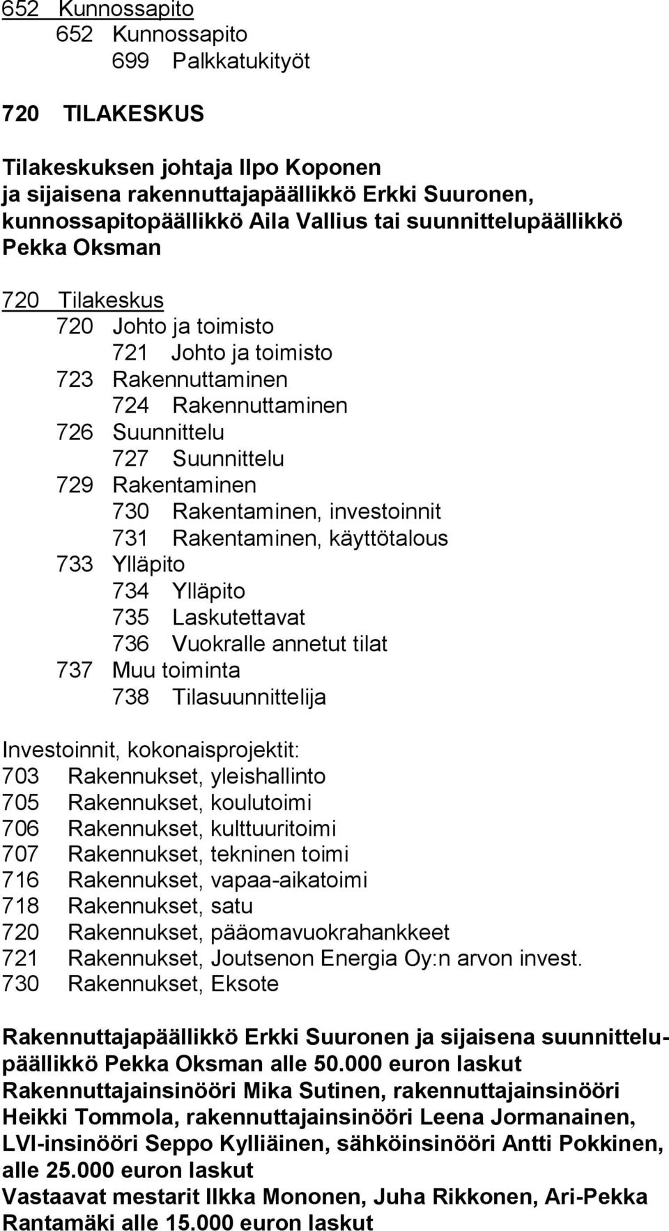 Tekninen lautakunta määrää laskujen hyväksyjiksi toistai seksi seuraavat  henkilöt: Tekninen johtaja Jussi Salo Teknisen toimen kaikki tilitositteet.  - PDF Ilmainen lataus