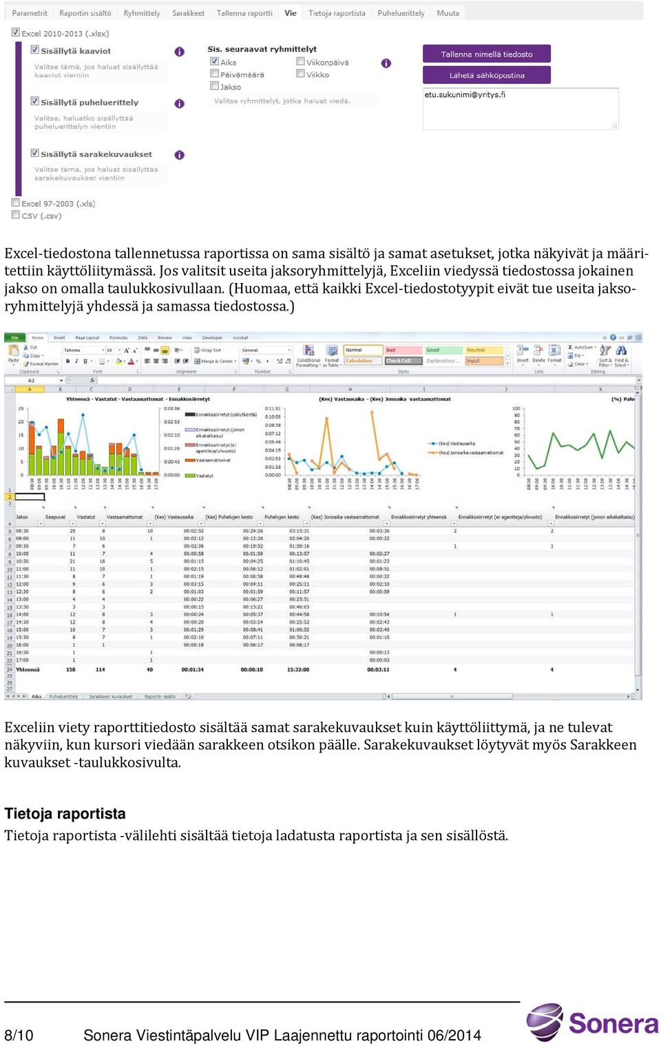 (Huomaa, että kaikki Excel-tiedostotyypit eivät tue useita jaksoryhmittelyjä yhdessä ja samassa tiedostossa.