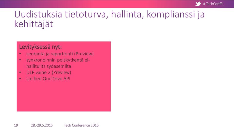 (Preview) synkronoinnin poiskytkentä eihallituilta