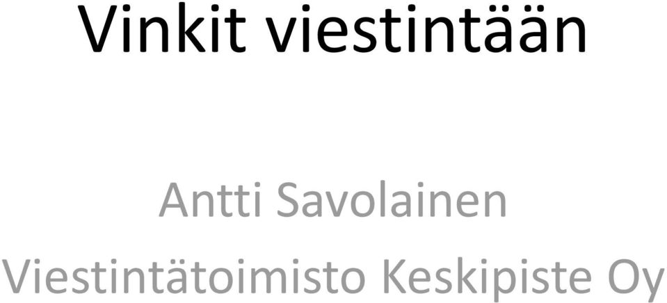 Antti Savolainen