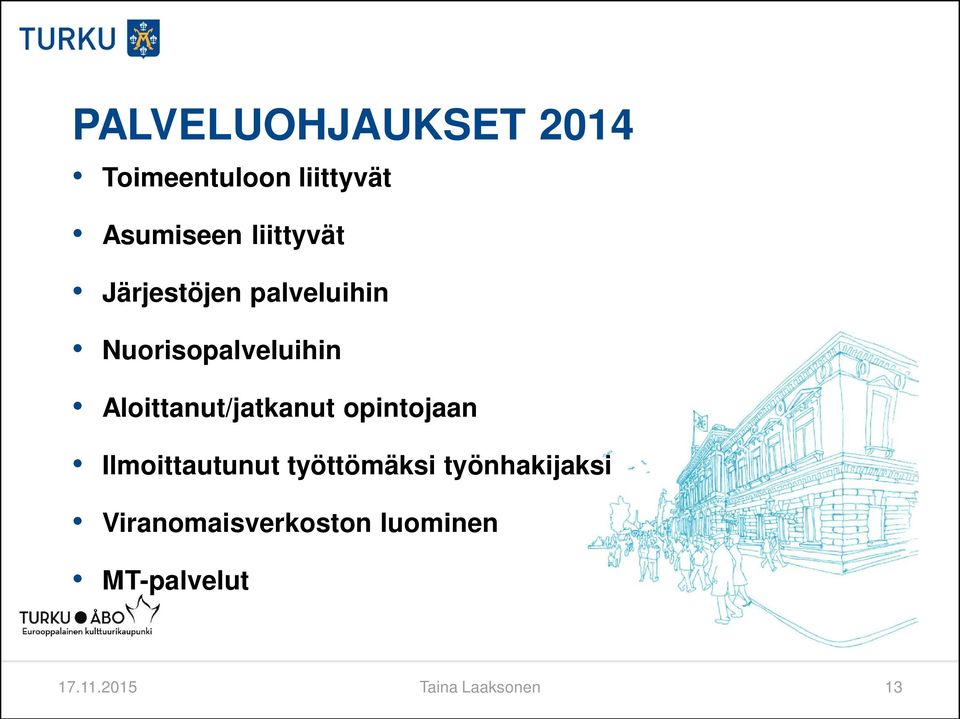 Aloittanut/jatkanut opintojaan Ilmoittautunut työttömäksi