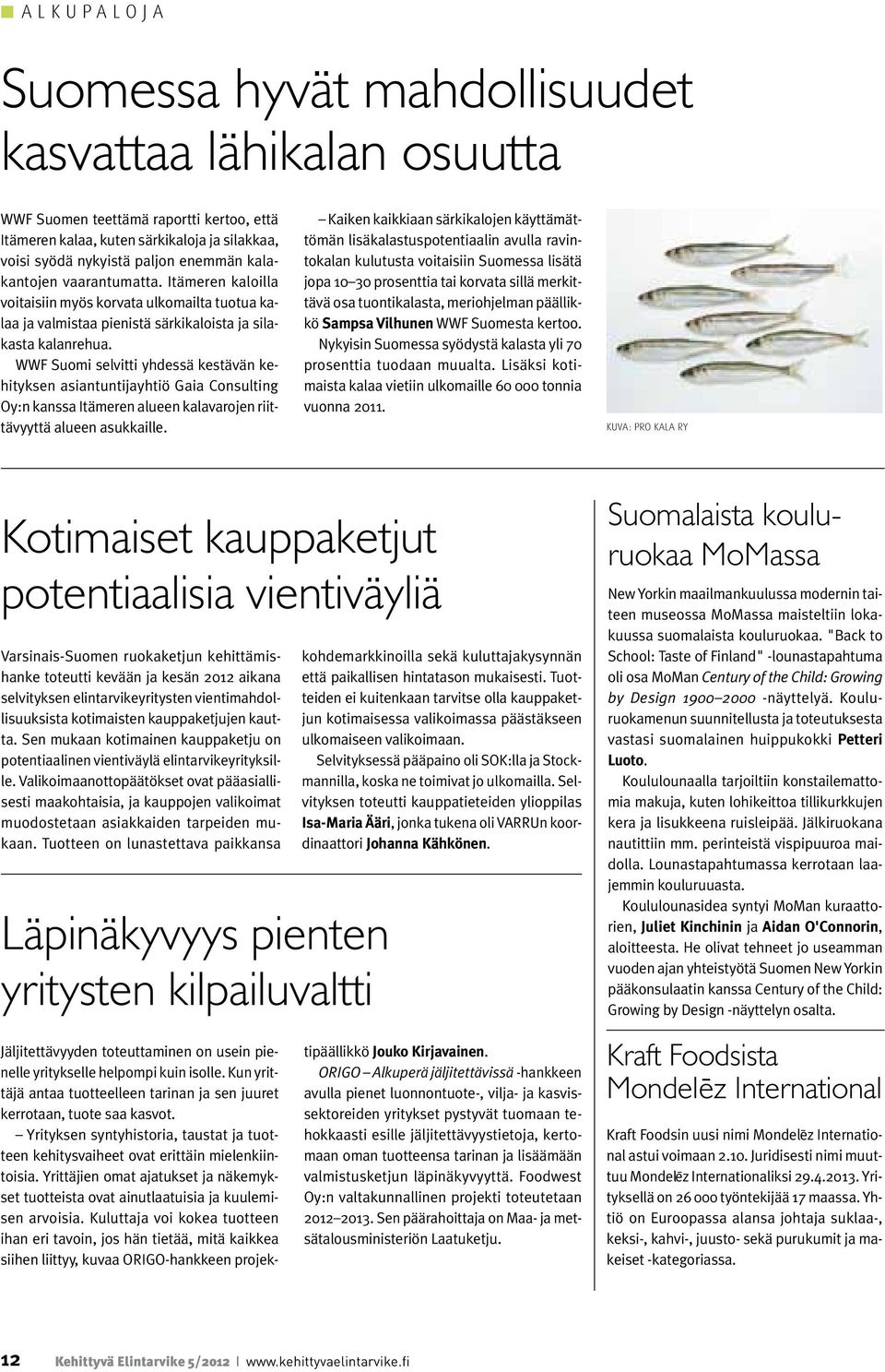 WWF Suomi selvitti yhdessä kestävän kehityksen asiantuntijayhtiö Gaia Consulting Oy:n kanssa Itämeren alueen kalavarojen riittävyyttä alueen asukkaille.