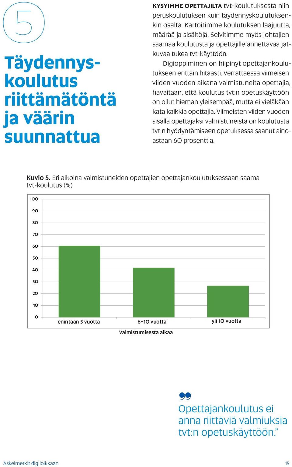 Digioppiminen on hiipinyt opettajankoulutukseen erittäin hitaasti.