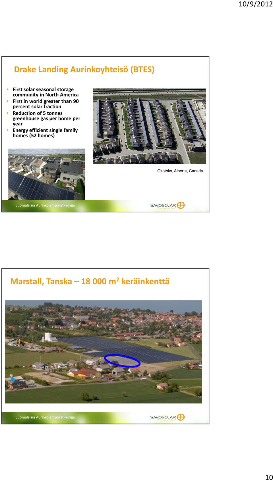 of 5 tonnes greenhouse gas per home per year Energy efficient single family