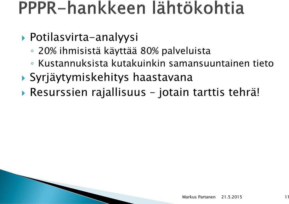 samansuuntainen tieto Syrjäytymiskehitys