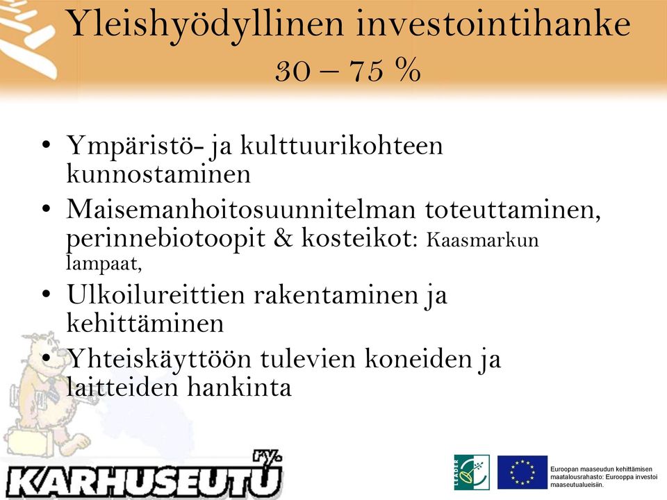 toteuttaminen, perinnebiotoopit & kosteikot: Kaasmarkun lampaat,