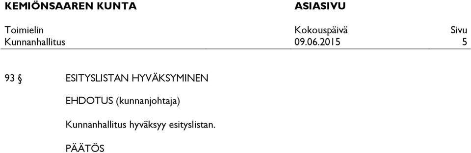 HYVÄKSYMINEN