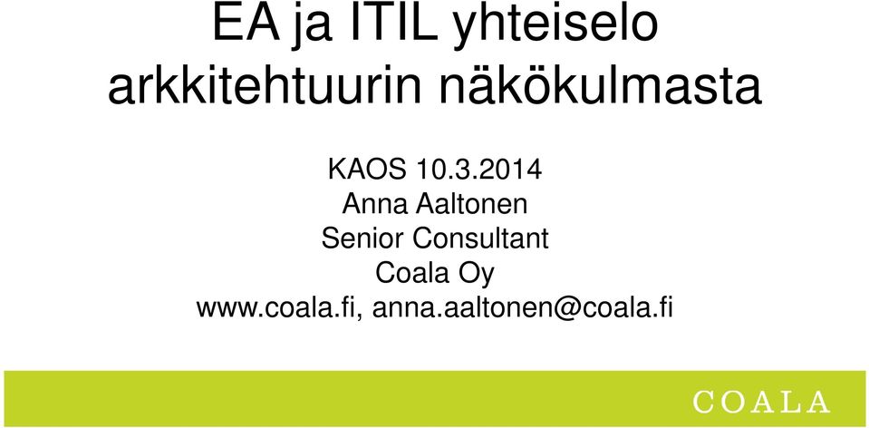 2014 Anna Aaltonen Senior
