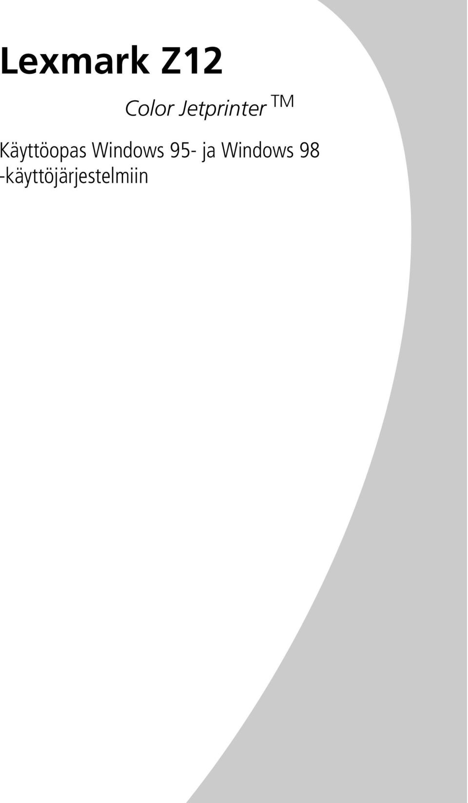 Käyttöopas Windows 95-