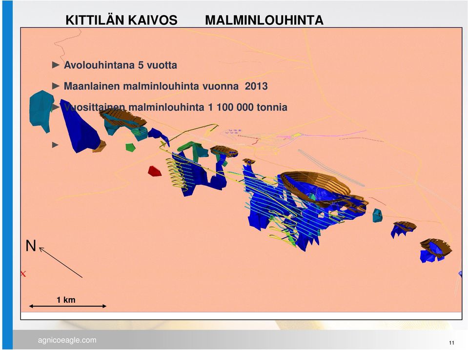 malminlouhinta vuonna 2013