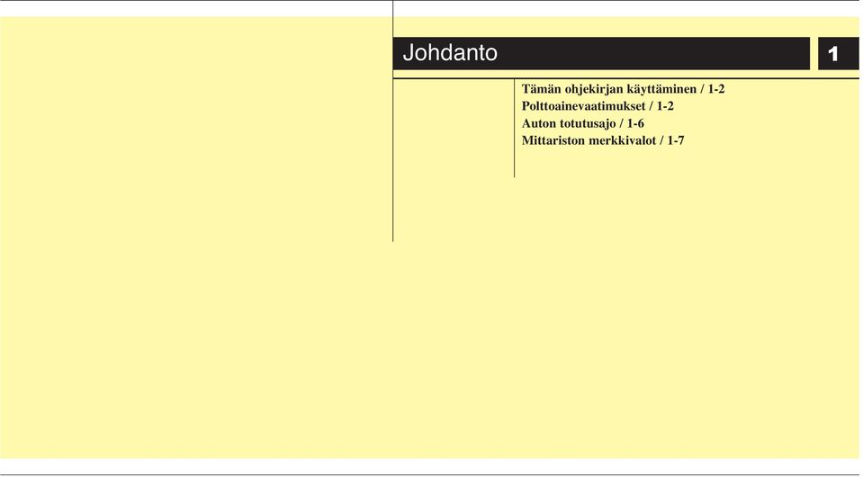 Polttoainevaatimukset / 1-2