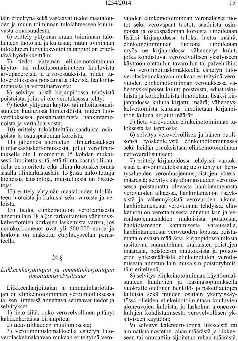 tuloverotuksessa poistamatta olevista hankintamenoista ja vertailuarvoista; 8) selvitys niistä kirjanpidossa tehdyistä poistoista, joita ei ole verotuksessa tehty; 9) tiedot yhtymän käyttö- tai