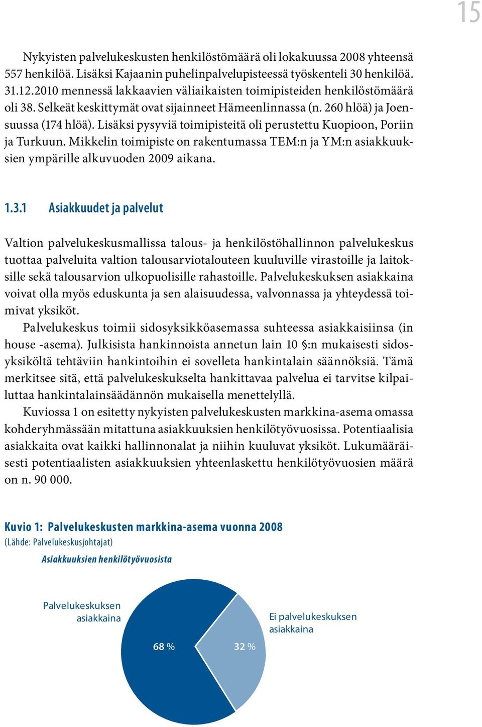 Lisäksi pysyviä toimipisteitä oli perustettu Kuopioon, Poriin ja Turkuun. Mikkelin toimipiste on rakentumassa TEM:n ja YM:n asiakkuuksien ympärille alkuvuoden 2009 aikana. 1.3.