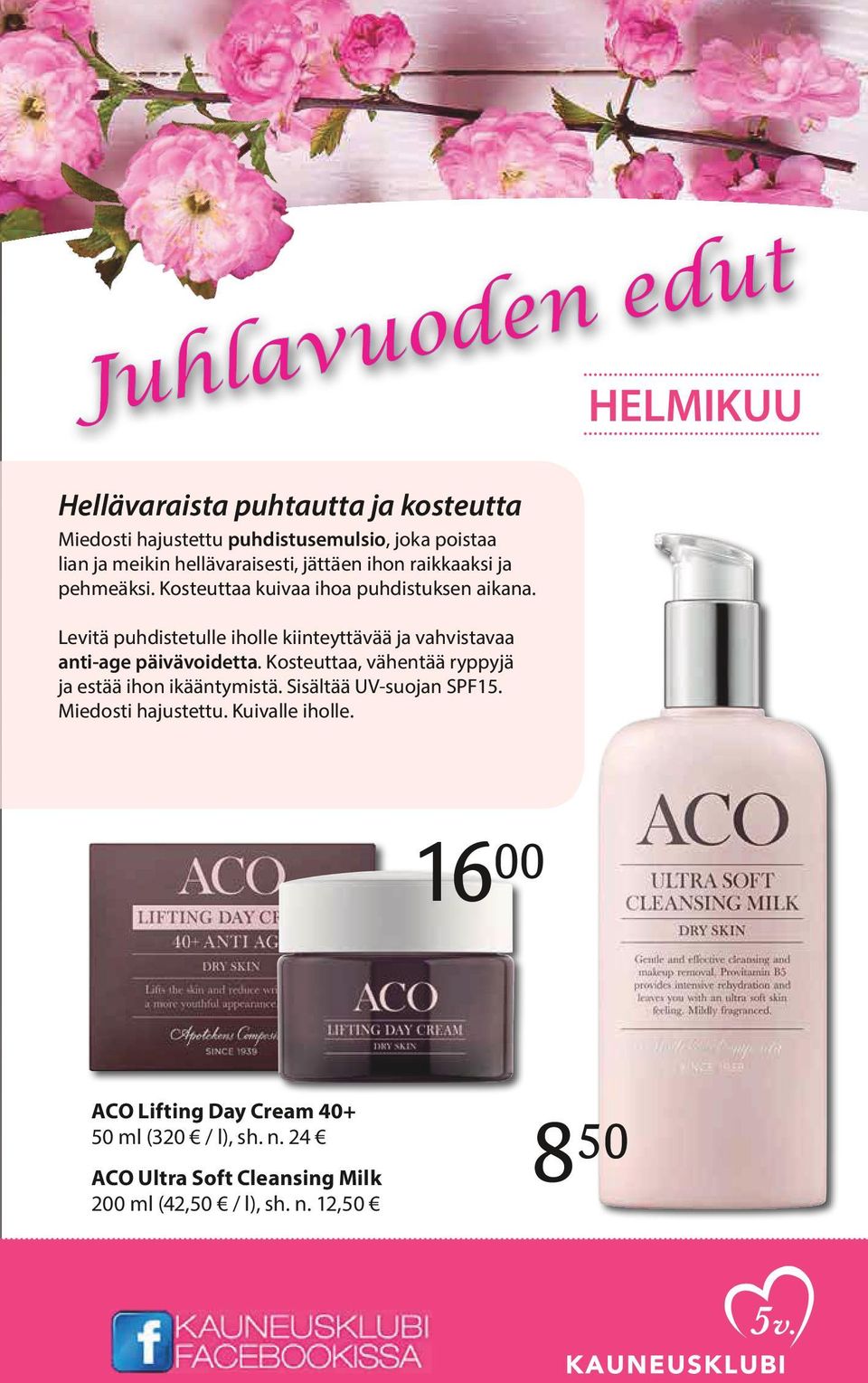 Levitä puhdistetulle iholle kiinteyttävää ja vahvistavaa anti-age päivävoidetta. Kosteuttaa, vähentää ryppyjä ja estää ihon ikääntymistä.