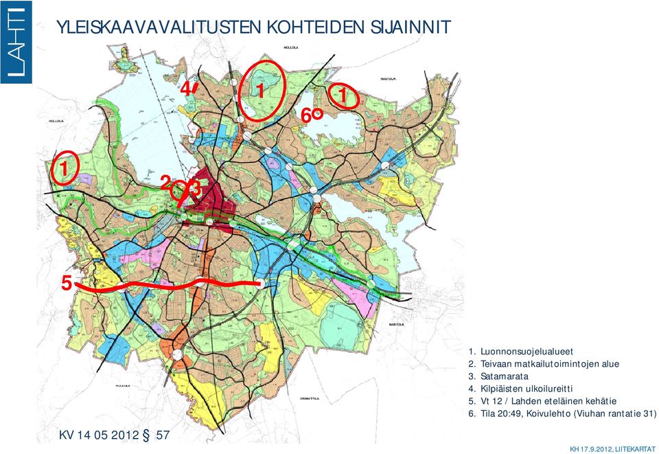 Teivaan matkailutoimintojen alue 3. Satamarata 4.