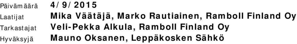 Ramboll Finland Oy Veli-Pekka Alkula,