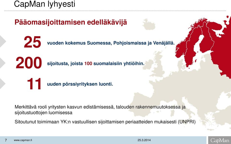 Merkittävä rooli yritysten kasvun edistämisessä, talouden rakennemuutoksessa ja sijoitustuottojen