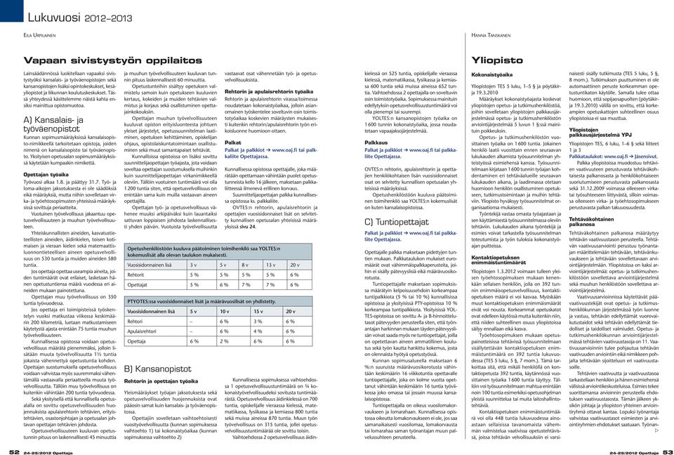 A) Kansalais- ja työväenopistot Kunnan sopimusmääräyksissä kansalaisopisto-nimikkeellä tarkoitetaan opistoja, joiden nimenä on kansalaisopisto tai työväenopisto.