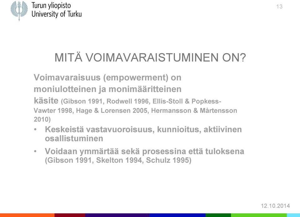 1996, Ellis-Stoll & Popkess- Vawter 1998, Hage & Lorensen 2005, Hermansson & Mårtensson 2010)