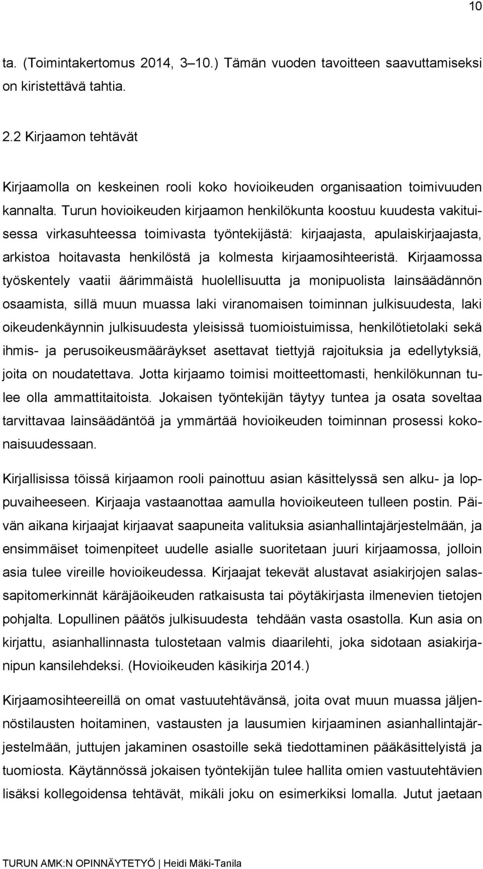 kirjaamosihteeristä.