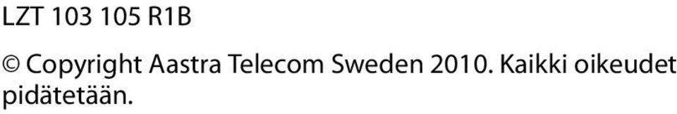 Telecom Sweden 2010.