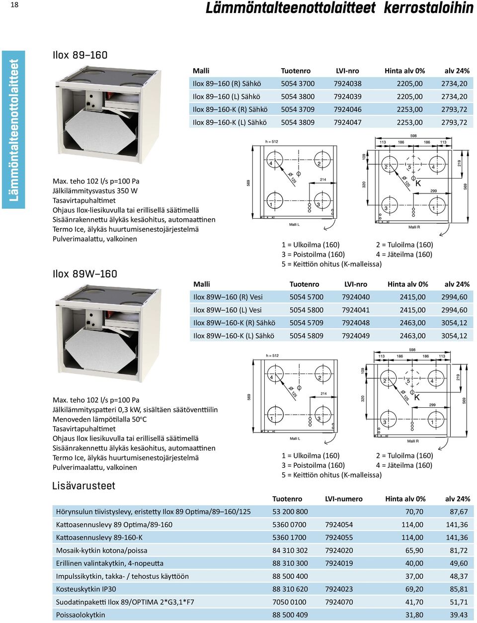 huurtumisenestojärjestelmä Pulverimaalattu, valkoinen Ilox 89W 160 Ilox 89 160 (R) Sähkö 5054 3700 7924038 2205,00 2734,20 Ilox 89 160 (L) Sähkö 5054 3800 7924039 2205,00 2734,20 Ilox 89 160-K (R)