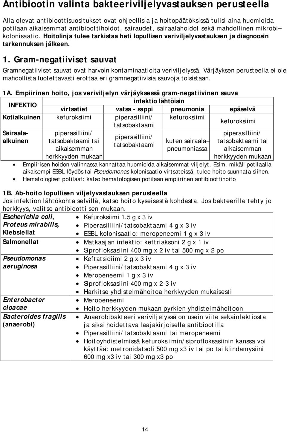 Gram-negatiiviset sauvat Gramnegatiiviset sauvat ovat harvoin kontaminaatioita veriviljelyssä. Värjäyksen perusteella ei ole mahdollista luotettavasti erottaa eri gramnegatiivisia sauvoja toisistaan.