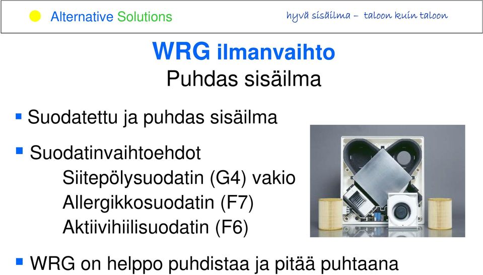 vakio Allergikkosuodatin (F7)