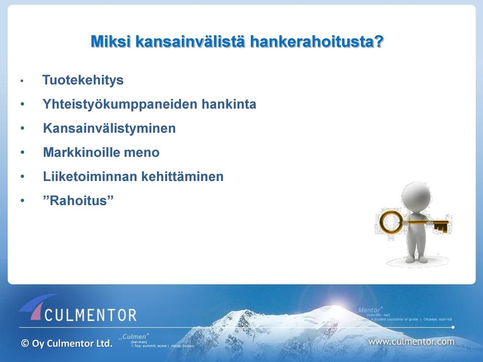 hankinta Kansainvälistyminen