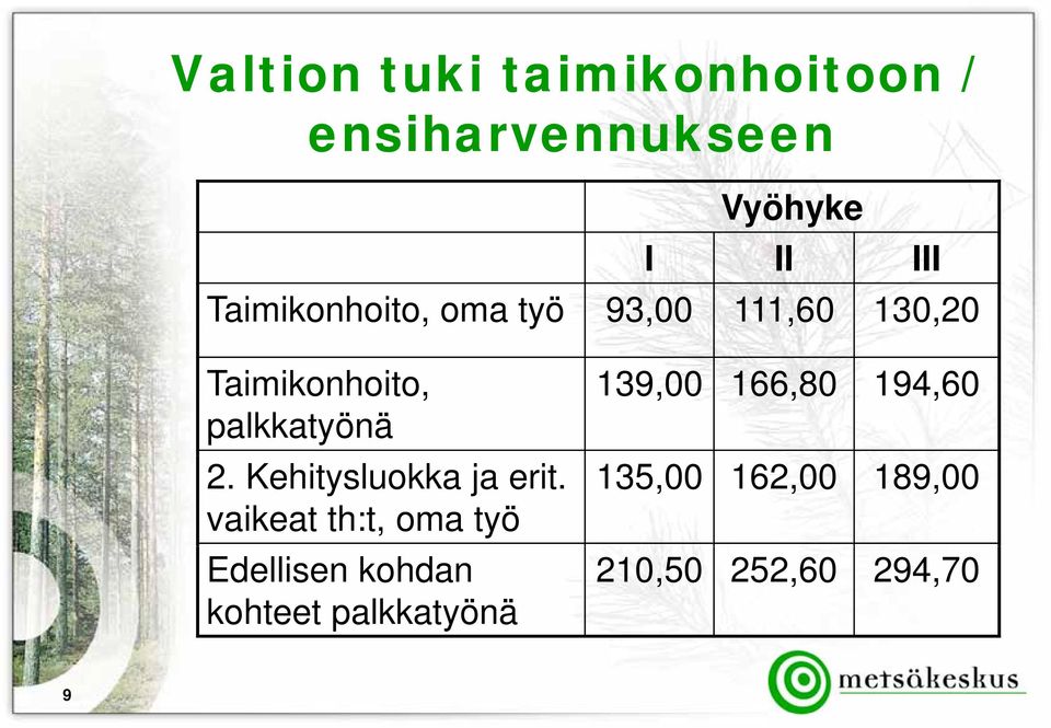 2. Kehitysluokka ja erit.