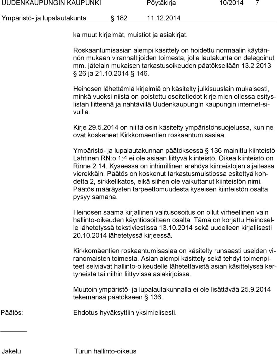 2013 26 ja 21.10.2014 146.