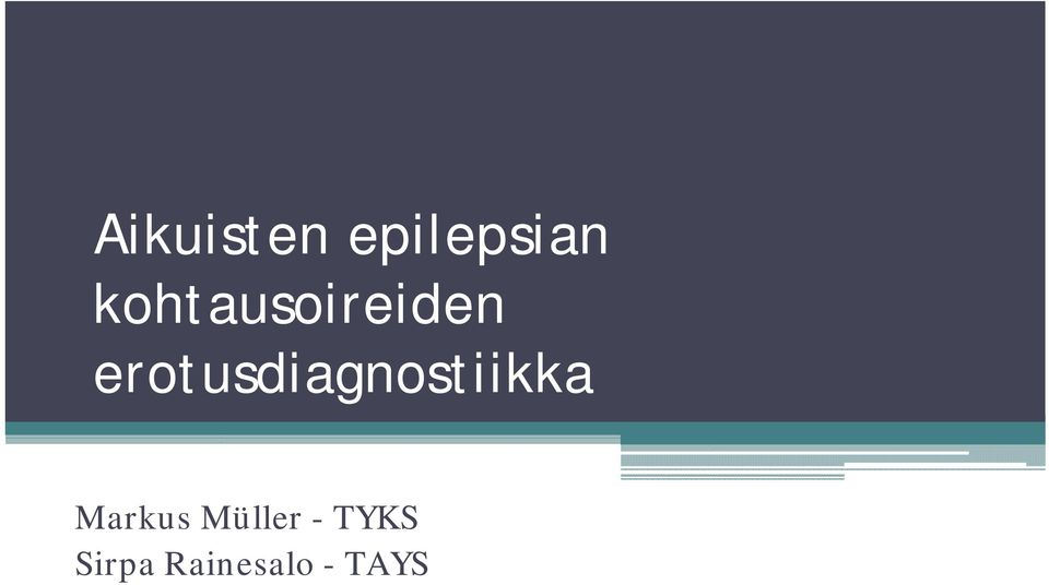 erotusdiagnostiikka