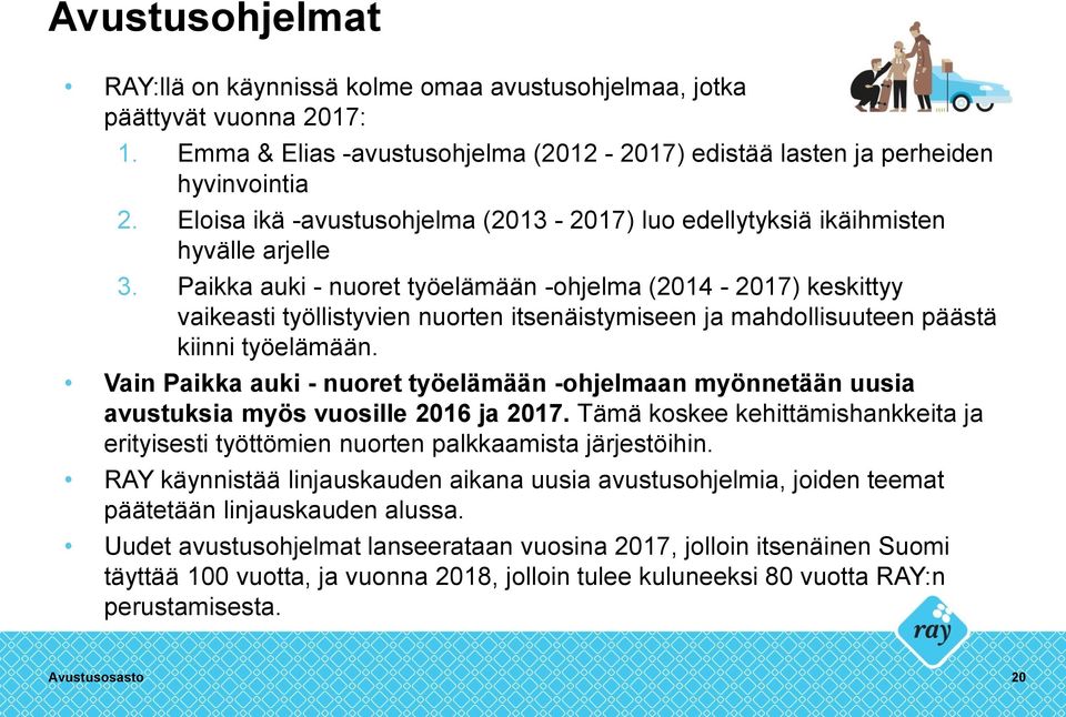 Paikka auki - nuoret työelämään -ohjelma (2014-2017) keskittyy vaikeasti työllistyvien nuorten itsenäistymiseen ja mahdollisuuteen päästä kiinni työelämään.