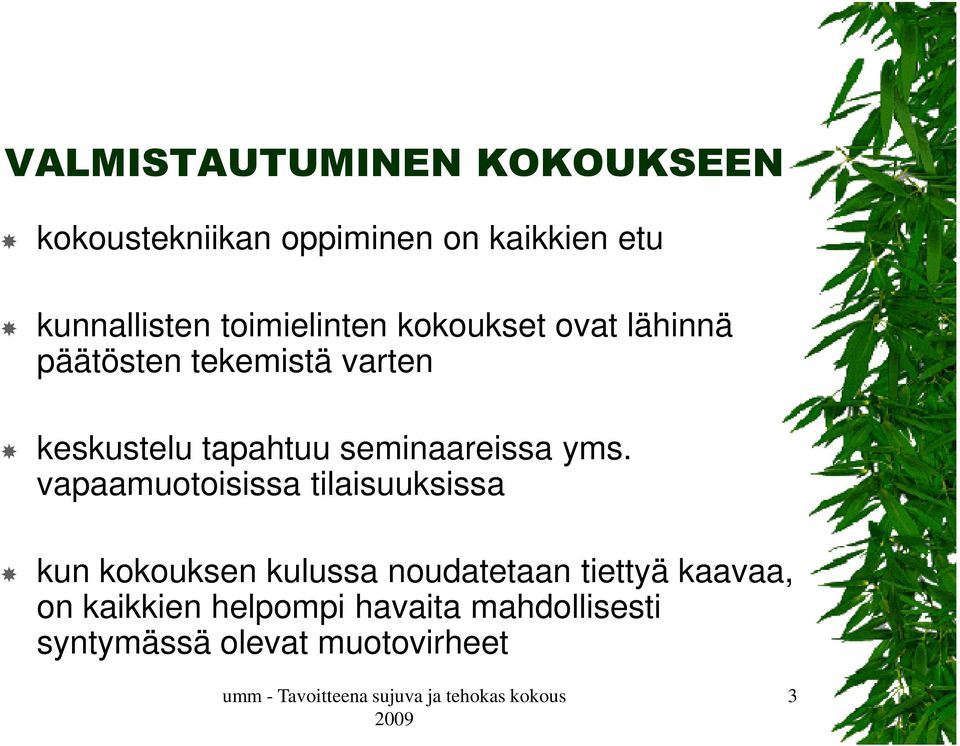 seminaareissa yms.