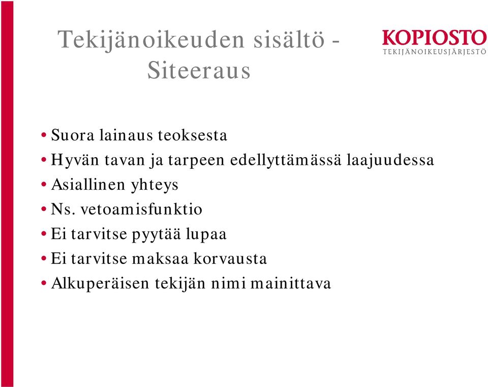 Asiallinen yhteys Ns.