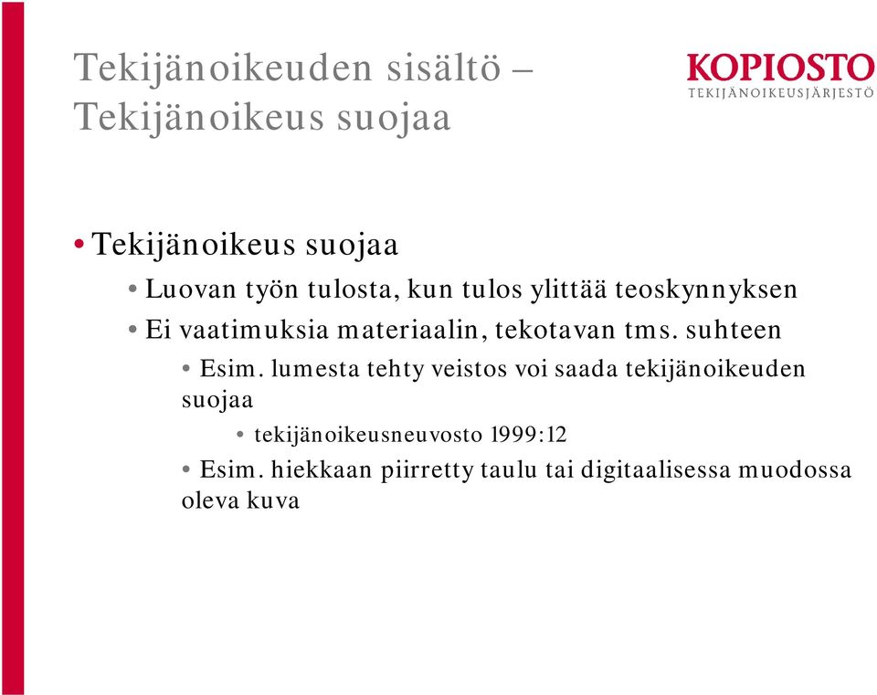suhteen Esim.