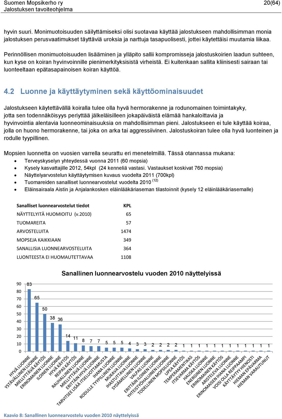 Perinnöllisen monimuotoisuuden lisääminen ja ylläpito sallii kompromisseja jalostuskoirien laadun suhteen, kun kyse on koiran hyvinvoinnille pienimerkityksisistä virheistä.