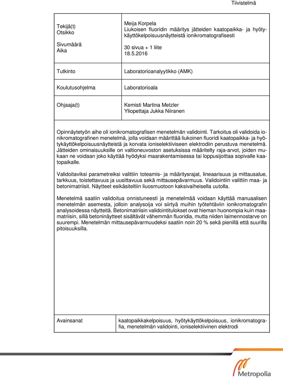 validointi.