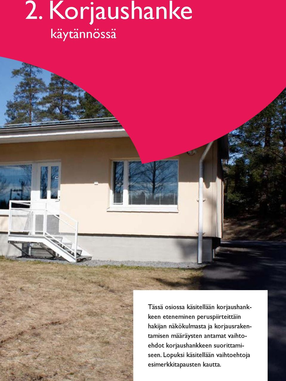 ja korjausrakentamisen määräysten antamat vaihtoehdot