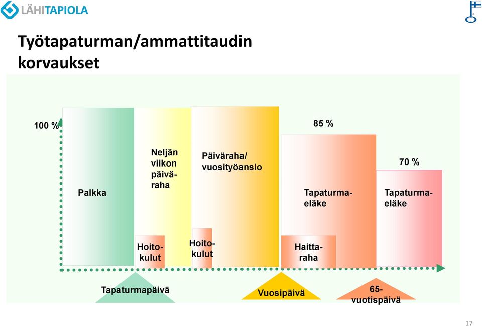 päiväraha Tapaturmaeläke Tapaturmaeläke Hoitokulut