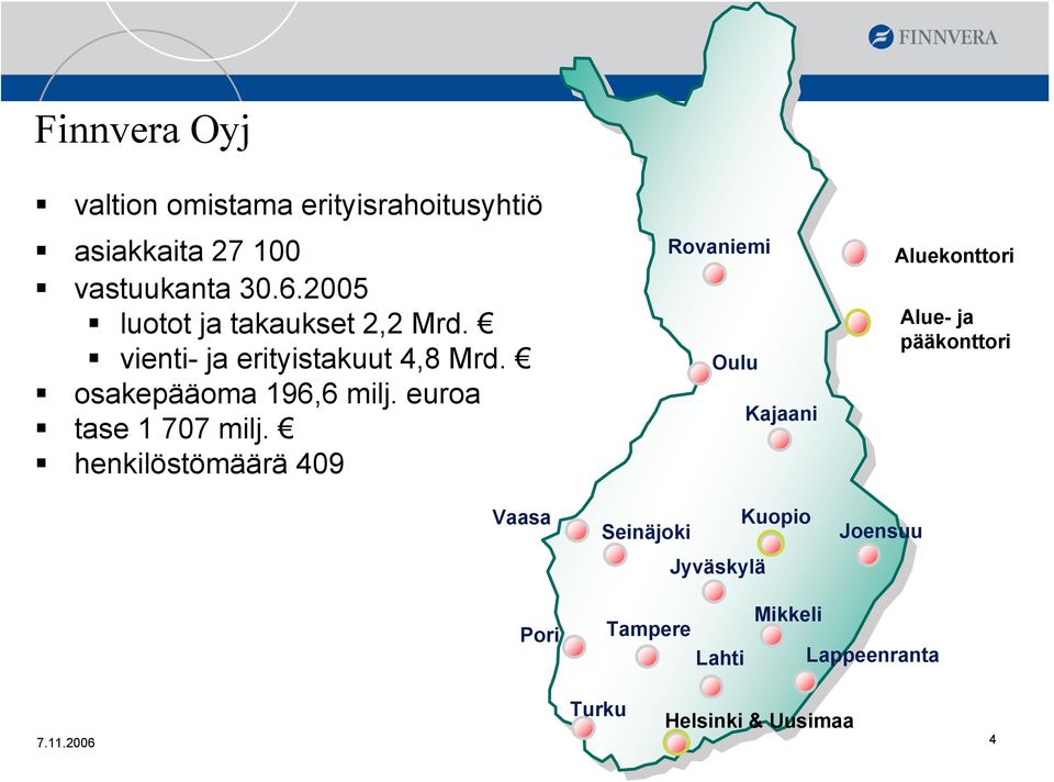 euroa tase 1 707 milj.