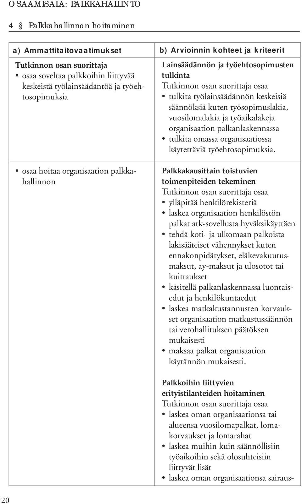 ja työaikalakeja organisaation palkanlaskennassa tulkita omassa organisaatiossa käytettäviä työehtosopimuksia.